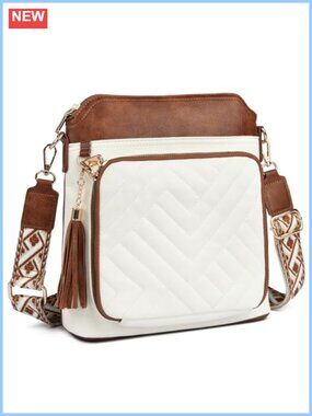 Anti-Theft Crossbody Bag Built-in RFID Wallet Vegan Leather Medium